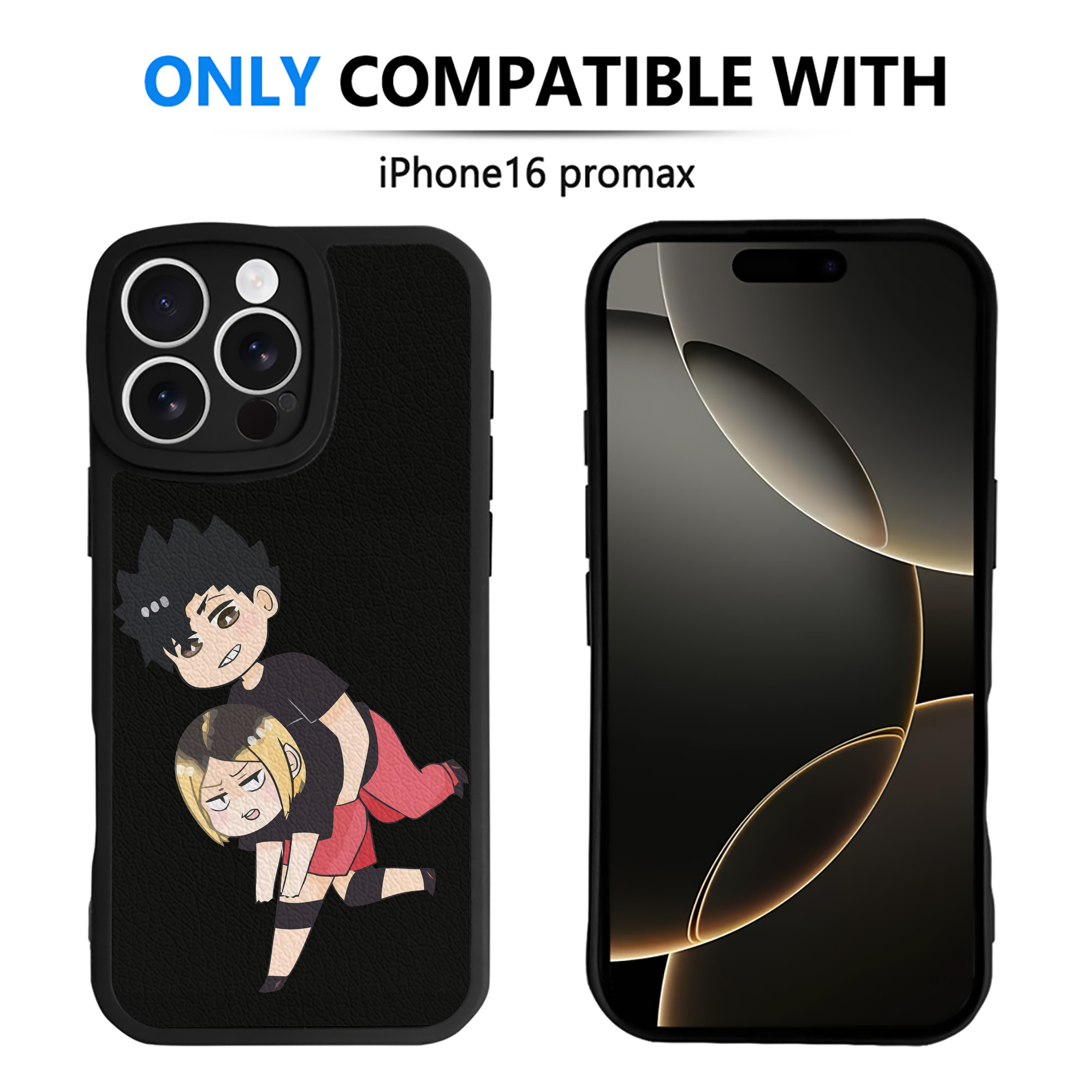 （画像用） ハイキュー!! Haikyu!! 【iPhone 16シリーズ対応】シリコンスマホケース（レザー調） 材質：シリコン